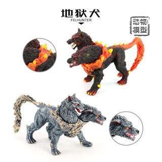 🔥臺灣出貨🍎兒童模擬恐龍動物玩具模型家居擺件神話神獸魔獸龍地獄犬三頭龍