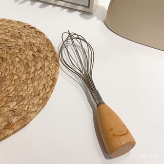 手柄起泡器打泡器 加長柄黃油 打蛋器奶油打蛋器攪拌器波浪綫 打蛋器打蛋器 工具攪拌器 實木 烘培加強不銹鋼手動