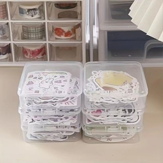 ✨限時搶購☜桃園出貨✨【1.1萬人收藏】四方透明塑膠小盒子耳塞飾品五金配件紐扣包裝盒PP零件整理收納盒