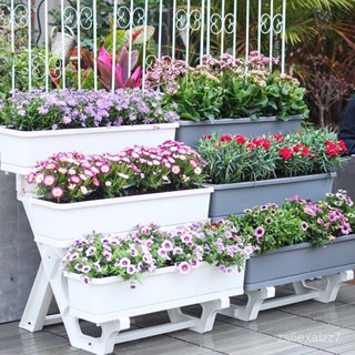 免運 【多層種菜盆】陽臺種菜專用箱花箱長方形多層種菜架家用塑料盆種植箱 陽臺種菜盆 菜盆 陽臺花盆 養殖箱