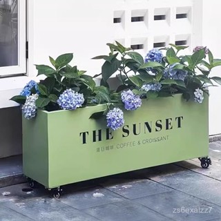 免運 戶外可移動種植箱 方形隔斷圍欄鐵藝花槽花盆定製室外陽臺庭院花箱種植箱 陽臺種菜盆 菜盆 陽臺花盆 養殖箱