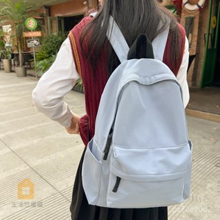日係無印風雙肩包男女大學生韓版大容量純色揹包初中高中學生書包ox73elf0d2ox73elf0d2