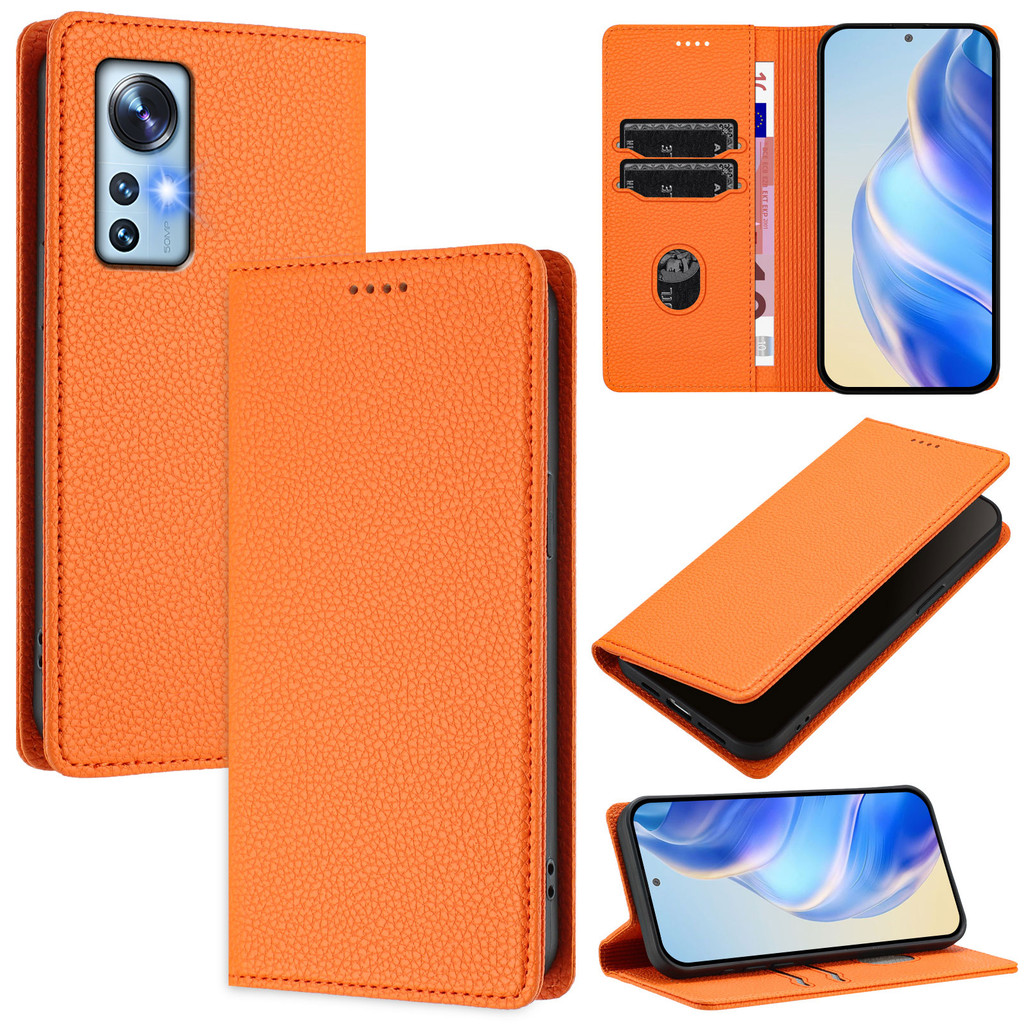 適用 小米 Xiaomi 12 12X 11 10 Lite Pro 手機殼 荔枝紋 翻蓋手機套 磁吸皮套 插卡錢包
