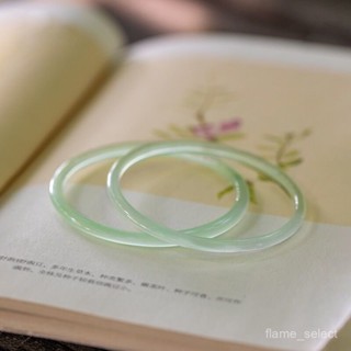 臺灣熱銷⭐天然古風玻璃手鐲 叮噹鐲 細條碼碯鐲子小冰條玉石極細簡約手鐲女
