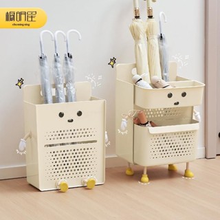 全店特價 高品質 🛒雨傘收納架家用入戶門口置物架高顏值桶瀝水筒存放置神器壁掛傘架 雨傘收納