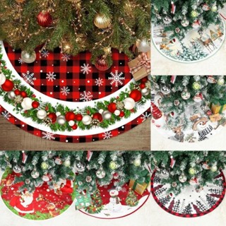 熱賣🎄【COD】聖誕快樂聖誕樹裙工藝品聖誕樹裝飾大環繞聖誕老人法蘭絨地毯聖誕樹蓋底座聖誕裝飾品森活館