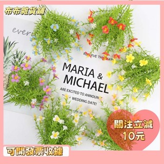 L🎇桃園出貨+發票🎉模擬小雛菊 模擬5叉水草 仿真花 模擬綠植 插花配草 假花 北歐裝飾擺件 拍攝道具 裝飾