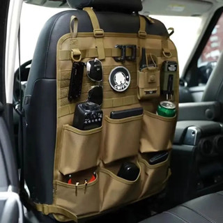 桃園發貨戰術汽車裝備野營掛式置物袋座椅靠背多功能收納掛袋大容量收納袋