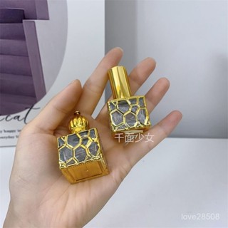 🔥臺灣首發🔥 分裝瓶 香水瓶 香水分裝瓶 高階便攜香水分裝瓶10ml金色複古噴霧按壓瓶走珠分裝瓶精油瓶空瓶