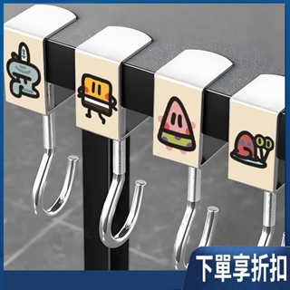 【臺灣熱賣】桌邊掛鉤免打孔海綿寶寶卡通掛鉤可移動書包掛鉤學生