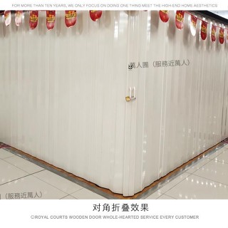 【送貨到府|客製化】【2610人收藏】pvc折疊推拉門 百葉門 空調隔斷浴室衛生間 商場店鋪門吊軌門