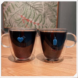 「2025年爆款」日本bluebottle小藍瓶子愛心真空耐熱雙層玻璃杯馬克杯咖啡杯水杯0409