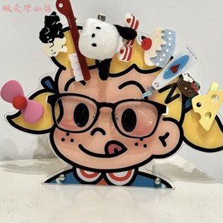 【販賣開心鋪】小紅書爆款可愛原田治亞克力眼鏡支架立牌多功能展示桌麵擺件裝飾