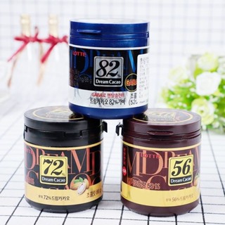 ✨ 桃園優選 免運 +實拍 網紅LOTTE韓國進口樂天巧克力夢黑巧克力豆56%72%82%純可可脂罐裝