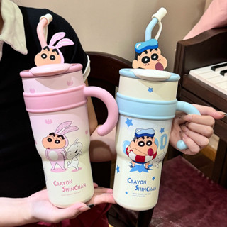 儀飾感！ ~蠟筆小新保溫杯大容量吸管水杯316大麥克保冷隨行杯子冰霸杯咖啡杯生日禮物