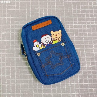 ⭐NEW BEE⭐ 收納袋 牛仔布 大口仔 多功能 手拿 化妝包 零錢包 護照包