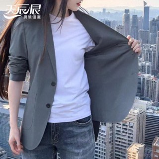 🔥臺灣出貨🔥2025夏季薄款冰絲西服簡約男士新款休閑防曬單西西裝百搭外套輕奢休閒商務