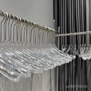 臺灣熱銷 服裝店專用衣架亞克力水晶透明塑膠兒童男女裝店防滑衣掛衣撐批發
