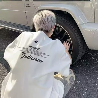 美式 街頭 短袖T恤夏季 潮流 半袖男 潮牌 簡約 英文 印花短袖 時尚印花 短袖男 男t 男生T恤（ST0169）