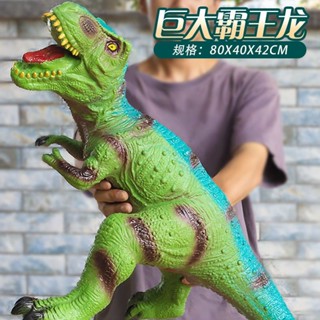 恐龍玩具軟膠模擬模型可坐霸王龍三角龍迅猛滄龍模型玩具男孩寶寶