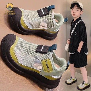 熱賣款 男童涼鞋 夏季新款兒童包頭透氣運動鞋 女童網面軟底單網鞋 子潮 童鞋涼鞋