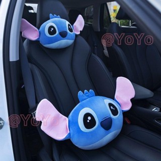 車用頭枕🥰星際寶貝史迪奇汽車頭枕史迪仔護頸枕頭護腰靠枕折疊毯子汽車內飾