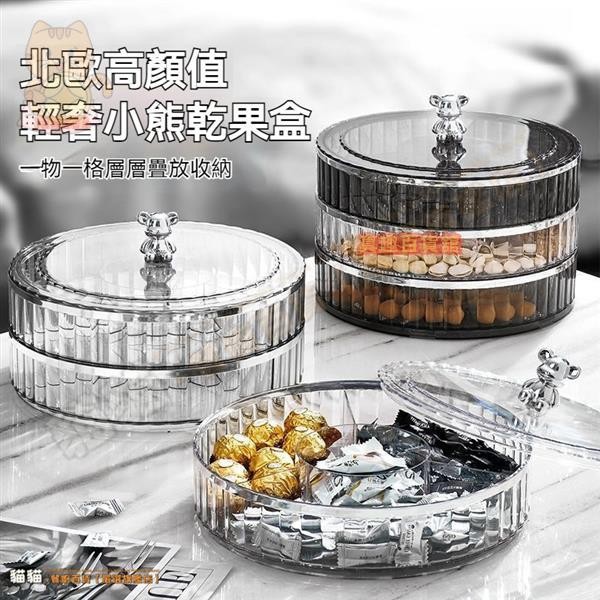 【✅輕奢糖果盒✅】透明糖果盒 糖果盒 新年糖果盒 過年糖果盒 分格糖果盒 北歐風糖果盒 果盤收納盒 透明糖果收納盒