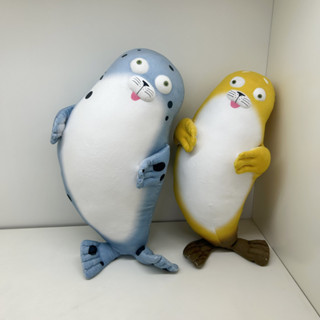 模擬海豹公仔 海豹抱枕🎁sealook海豹抱枕毛女友兒童禮物絨玩具公仔海遊館靠枕玩偶水族館 模擬海豹玩偶 海豹靠枕
