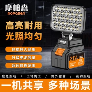 💥下殺價💥【多檔調光】戶外 擺攤露營燈新款LED充電移動照明燈牧田鋰電池介面強光燈便攜
