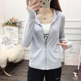 防曬衣女 冰絲外套 涼感外套 長袖薄款外套女防曬服防紫外線連帽上衣 外套 女生外套 休閒外套 防曬衣 防曬外套 薄外套