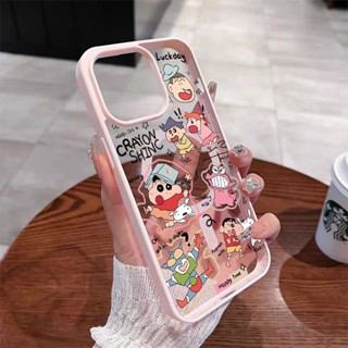 【桃園出貨】蠟筆小新防摔手機殼 適用蘋果12pro手機殻 iPhone16pro搞怪 15保護套 13磁吸1411