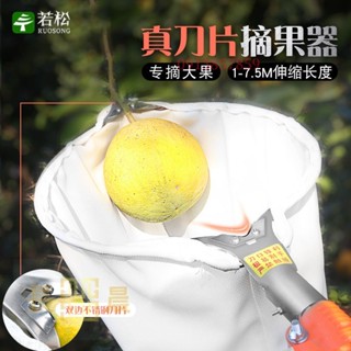 ⭐好物優選⭐ 摘水果神器伸縮桿摘李子柿子枇杷果子摘果器高空埰摘工具鈎勾芒果水果採摘器伸縮高空剪 鋁閤金埰果器 採果器