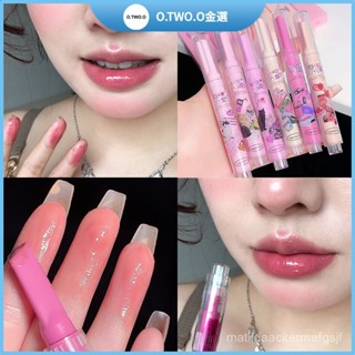 CAPPUVINI美妝 西瓜色 按壓 唇蜜 嘟嘟唇 鏡麵 水光 淡化唇紋 保濕 滋潤 口紅