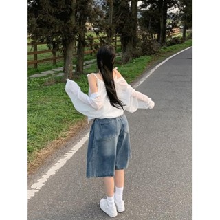 Codibook｜韓國 JASMINBELL 優雅荷葉袖露肩短版針織外套［預購］針織外套 雪紡襯衫 女裝