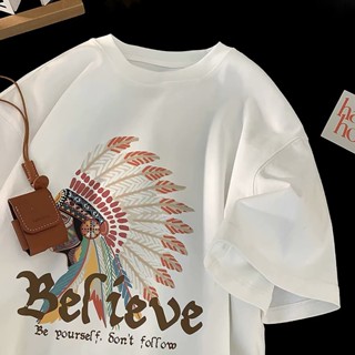 👍日常剛需高質感~時尚潮流印花 130公斤可穿 100%純棉 6XL 大尺碼寬鬆短袖 創意休閒上衣 夏天流行上衣 兔貳肆