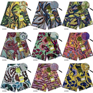 Ankara African glitter wax Grand super wax非洲灑金燙金蠟染布