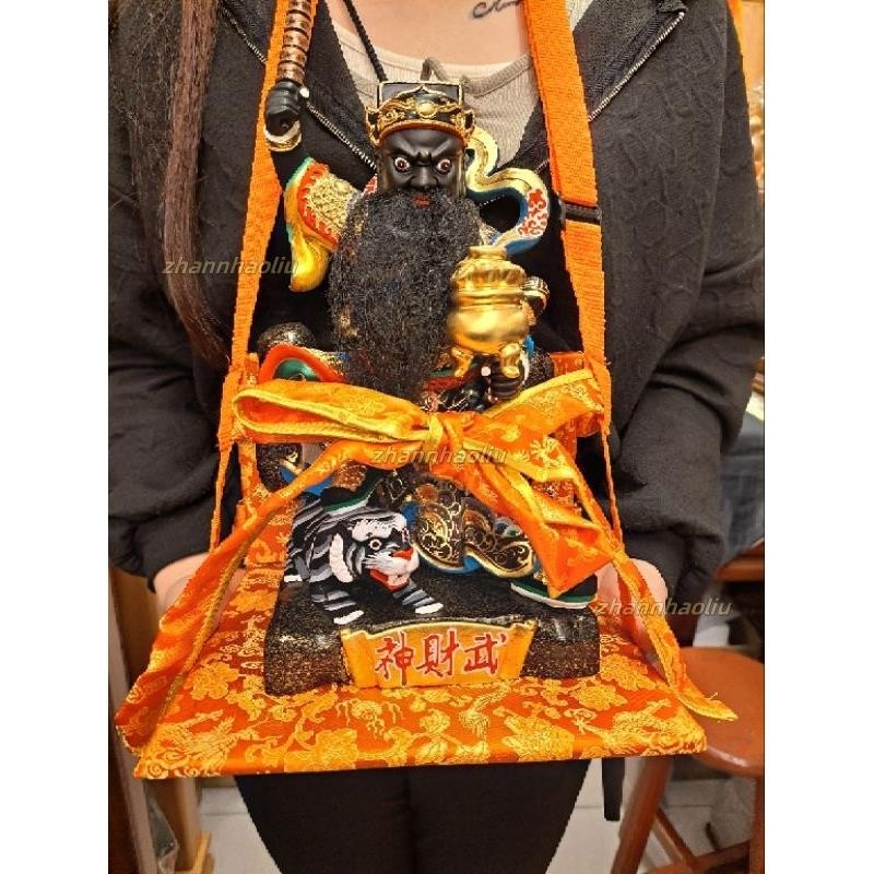 M神明背帶 外出 進香 繞境 徒步進香｜神明用品 緹花布 神像背帶｜實拍📸