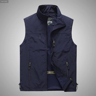1【六色入】M-5XL男生馬甲外套 背心外套 休閒運動馬甲 速乾馬甲 薄外套男 大尺碼外套 釣魚馬甲 攝影馬甲 多口袋馬