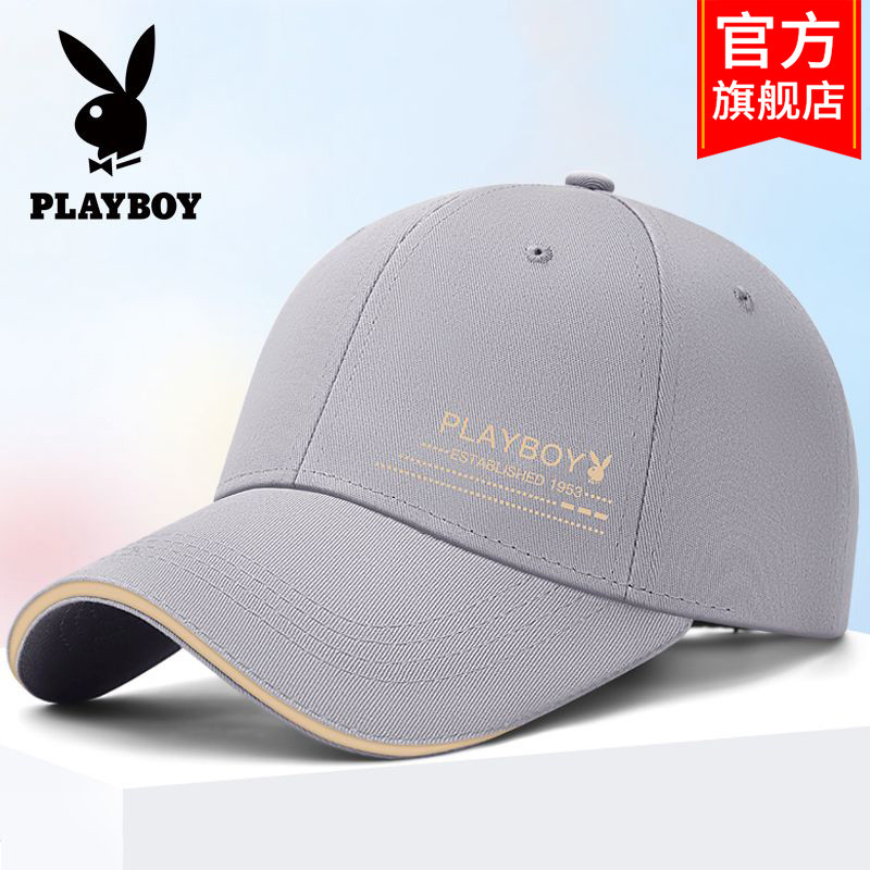 playBoy棒球帽✨防曬新款男士帽子 鴨舌帽潮牌棒球帽 休閒保暖太陽帽 男生帽子 時尚配件