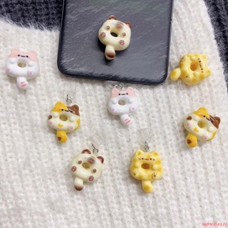 新品特惠💕【店鋪熱銷】原創可愛卡通甜甜圈貓咪暹羅貓手機防塵塞充電塞吊墜Type-c蘋果