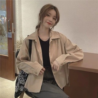 Good✨複古港味襯衫外套秋季2025年新款女士法式設計感小眾短款長袖上衣