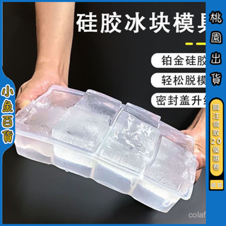 ✨臺灣免運費✨ 矽膠冰格大號大冰塊模具製冰盒速凍帶蓋創意家用酒吧自製方形凍冰