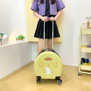 收納箱 行李箱 手提包 化妝包 迷你熱銷 庫洛米行李箱小型可愛旅行箱萬向輪布丁狗拉桿箱玉桂狗卡通行李箱