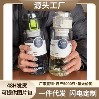 【精品上市 優惠多多】希樂男生夏天tritan運動水杯女生高顔值便攜茶花水瓶防摔塑膠杯子水杯 運動水壺