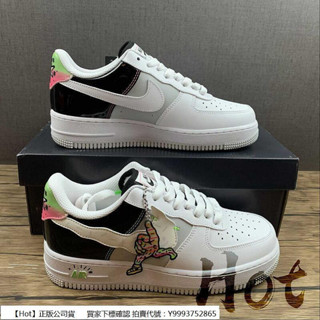 Hot Nike Air Force 1 Low Ghost Swoosh 白灰黑 空軍 男女款 DV1229-111