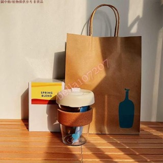 杯子 日本BLUE BOTTLE藍瓶子咖啡杯隔熱高矽玻璃保溫隨行隨手杯ins 藍瓶子咖啡杯