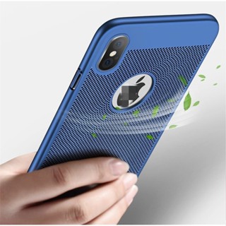 🏆臺灣出貨🏆於iphone13Promax網孔透氣防摔手機殼蘋果PC硬殼12 11 14 i7 i8 plus XS