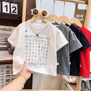 ✨HELLOBABY童裝店✨兒童上衣 童裝短袖T恤純棉夏季新款男童圓領2025百搭夏裝女童上衣男孩童裝 男童衣上衣