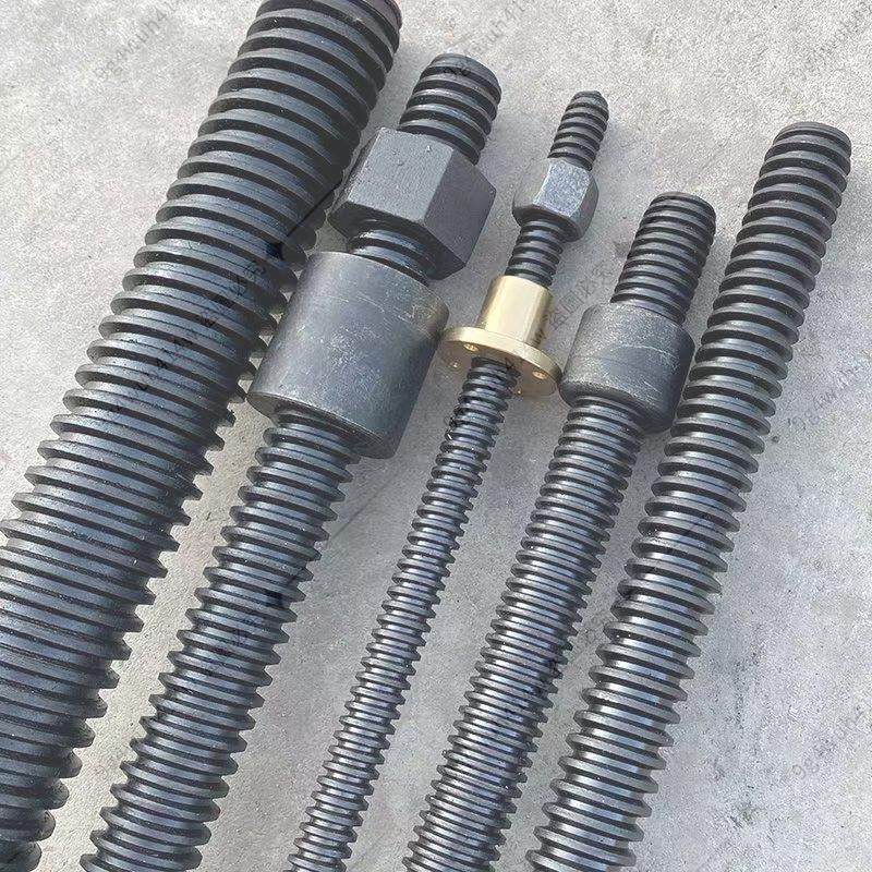 下殺熱銷*高強度梯形扣絲杠16-60規格齊全長度可訂制異形加工車銑CNC加工