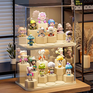 盲盒展示架 收納 透明 防塵 亞剋力 手辦玩具積木展示櫃 泡泡瑪特展示盒